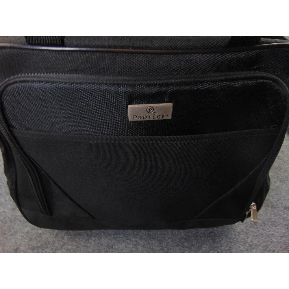 Protege Rolling Underseat Bag Mens Black Solid Travel Carry On Luggage 7117010